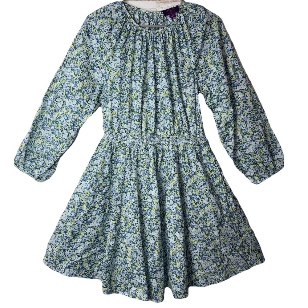 J.crew Palermo smocked-waist mini dress in Liberty Thorpe Hill fabric size M